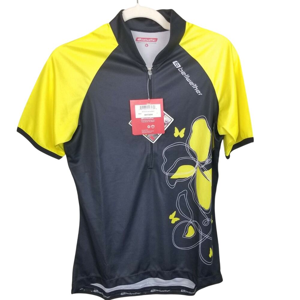 Bellwether Womens Venus Cycle Jersey Bike Shirt Size L Stretch Half Zip Athletic